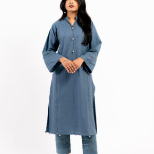 Blue Textured Elegance 2PC